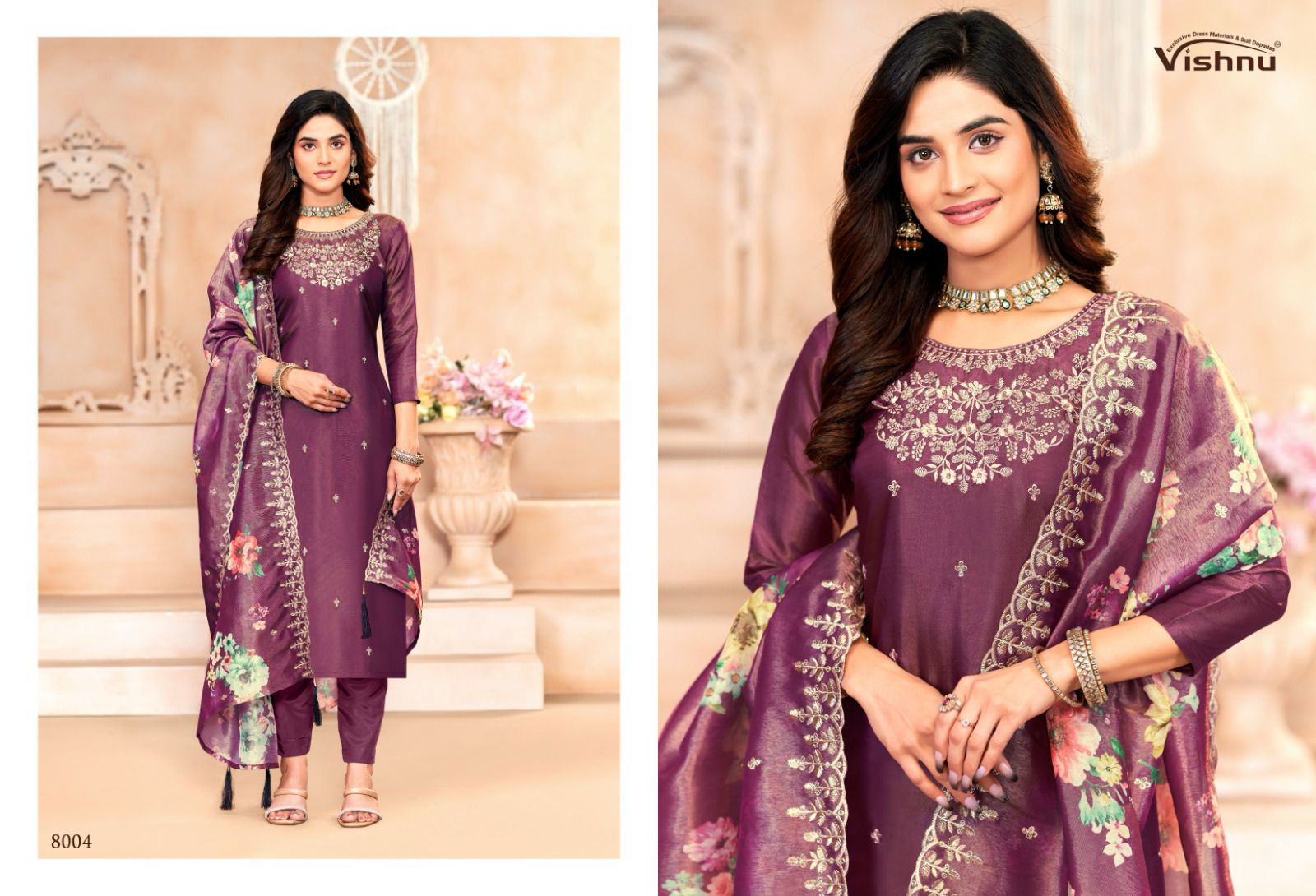 Sajada By Vishnu Shimmer Dress Material Wholesale Market In Surat With Price